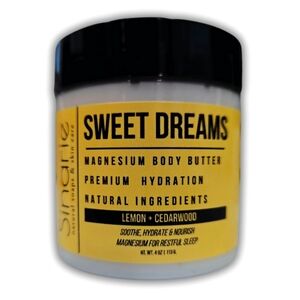 Lemon & Cedarwood Magnesium Emulsified Body Butter | Restful Sleep Stress Relief